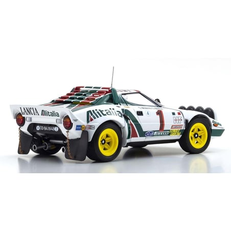 Kyosho 1/18 Lancia Stratos HF Alitalia, No.1, Winner Monte Carlo 1977(Night Version) S.Munari/S.Maiga