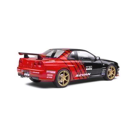 1:18 Nissan Skyline GT-R (R34) Advan Drift Livery 1999