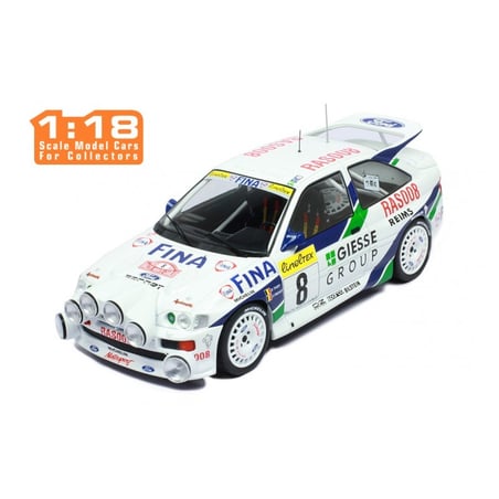 IXO 1/18 Ford Escort RS Cosworth No.8  B.Thiry/S.Prevot Rallye Monte Carlo 1995