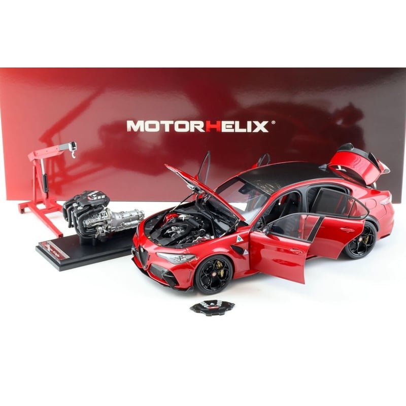 MOTORHELIX Alfa Romeo Giulia 1/18モデルミニカー MOTORHELIX 1/18 scale New Alfa Romeo Giulia GTAm Car model Metal