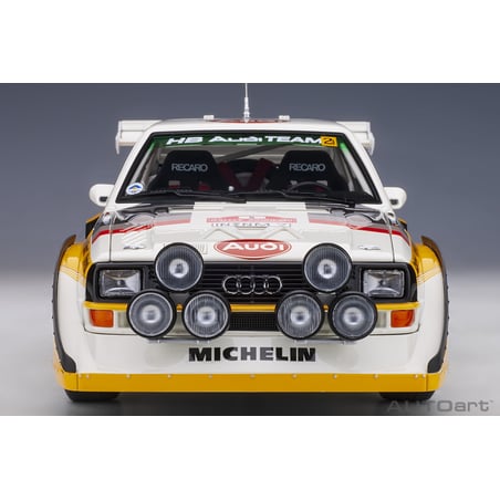 1/18 Audi Sport Quattro S1 Rally San Remo 1985 winner W. Röhrl/C. Geistdörfer No.5