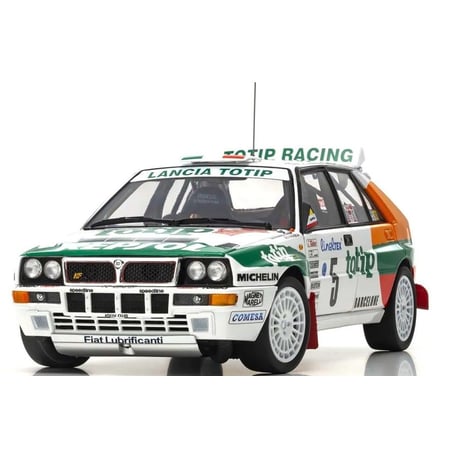 Kyosho 1/18 Lancia Delta HF Integrale 1993 Jolly Club Totip Racing Rally Monte Carlo No.5 Andrea Aghini / Sauro Farnocchia
