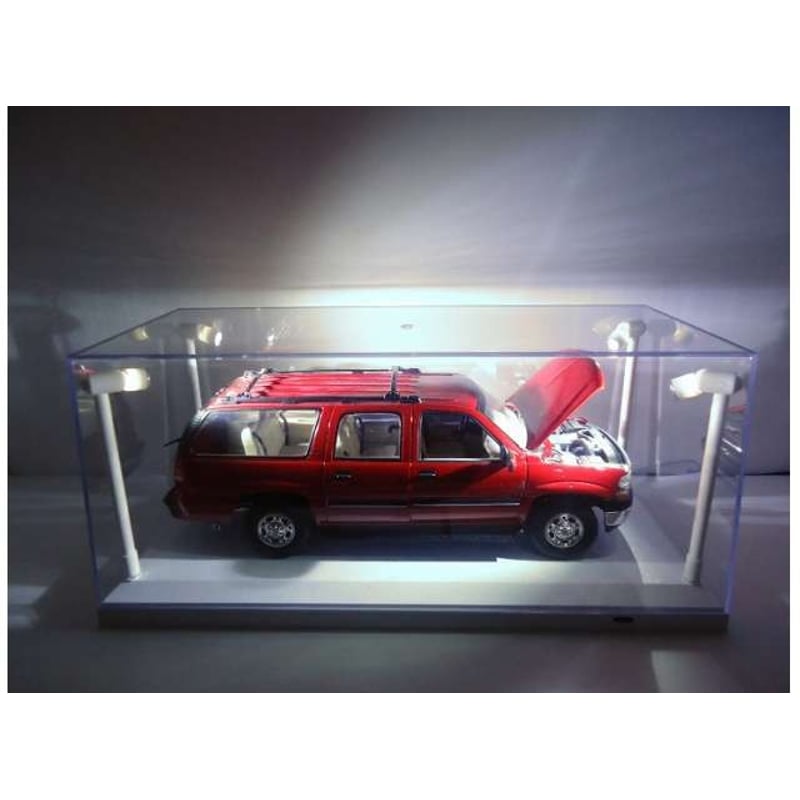 Triple9 1/18 Acrylic Single Showcase with 4 mobile LED lamps for model cars in scale 1/18