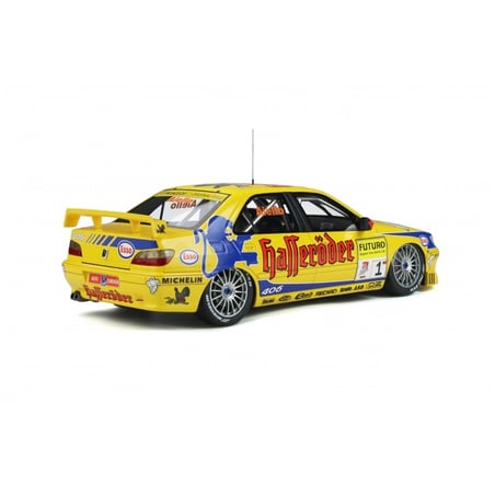 Otto Mobile 1/18 Peugeot 406 Super Tourenwagen Cup, No.1, 1997, Jaune L.Aiello 1997 STW
