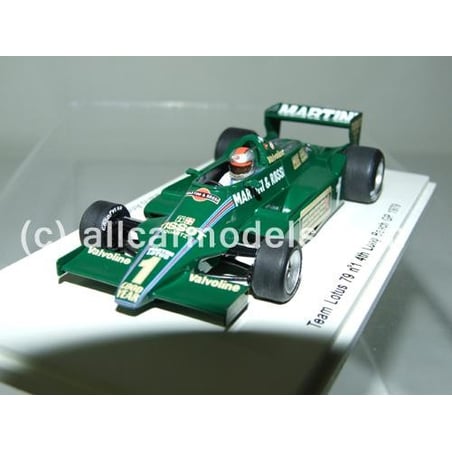 1:43 Team Lotus 79 No.1 4th Long Beach GP- Driver: Mario Andretti- 1979 (Spark)