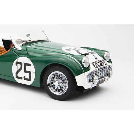 Kyosho 1/18 Triumph TR3S 1959 Le Mans No.25