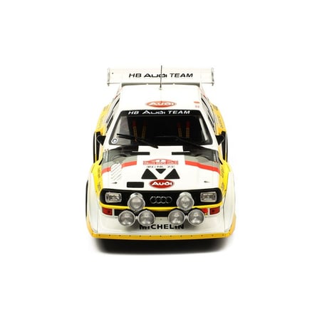 IXO 1/18 Audi Sport Quatro S1 No.2 Rally Monte Carlo 1986 W. Röhrl C. Geistdörfer