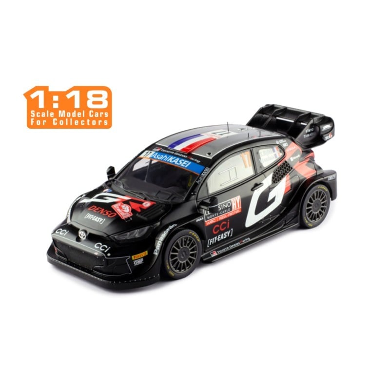 IXO 1/18 Toyota GR Yaris Rally 1 Hybrid No.17 2nd Rally Monte Carlo 20024 Sebastien Ogier / Vincent Landais