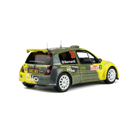 Otto Mobile 1/18 Renault Clio 2 Super 1600 Rally Monte Carlo 2004 N. Bernardi / D.Giraudet