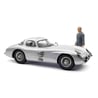 CMC 1/18 Mercedes-Benz 300 SLR Uhlenhaut Coupé, 1955, with  Rudolf Uhlenhaut figurine Limited Edition 500pcs