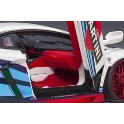 Autoart 1/18 Lamborghini Aventador Liberty Walk LB-Works Limited Edition Martini Livery