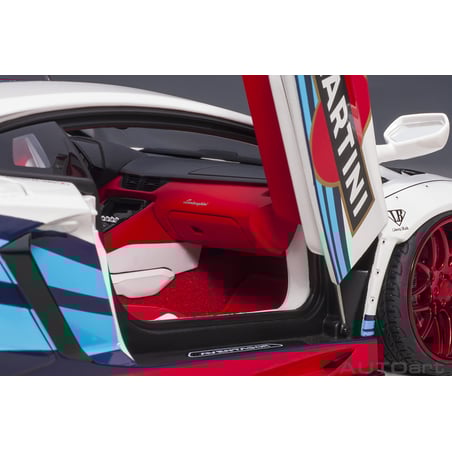 Autoart 1/18 Lamborghini Aventador Liberty Walk LB-Works Limited Edition Martini Livery