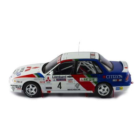 IXO 1/18 Mitsubishi Galant VR-4 No.3 2nd RAC Rallye 1990 Ari Vatanen/Bruno Berglund
