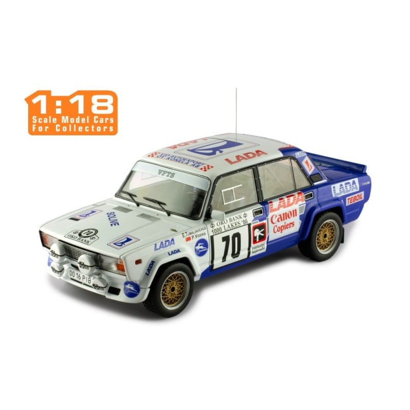 IXO 1/18 Lada VAZ 2105 VFTS No.70 Rallye 1000 Lakes 1986 Eugenijus Tumalevičius/Pranas Videika
