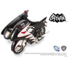 HotWheels 1/18 Batman & Robin 1966 Tv Series Batcycle & Sidecar