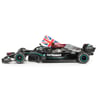 Minichamps 1/18 Mercedes AMG Petronas F1 W12 Winner British GP 2021 No. 44 Lewis Hamilton (with Flag & Driver Figure)