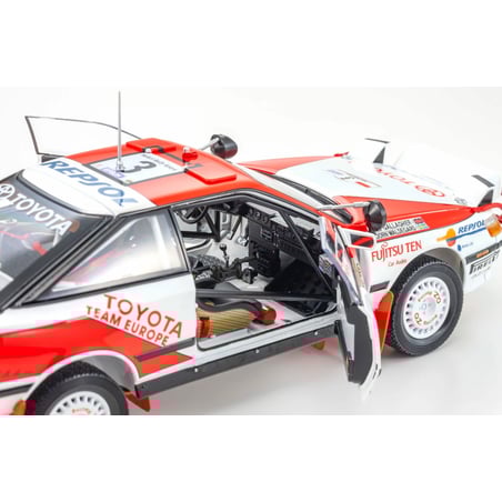 Kyosho 1/18 Toyota Celica GT-Four, Toyota Team, Night Race, No.3, Winner Rally Safari, Waldegard Bjorn /Gallagher Fred 1990