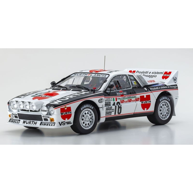 1/18 Lancia Rally 037 1983 Gr.B Wurth, Martini Rally Costa Smeralda No.16 (Night Version) 1983 Drivers G.F. Cunico/E.Bartolich