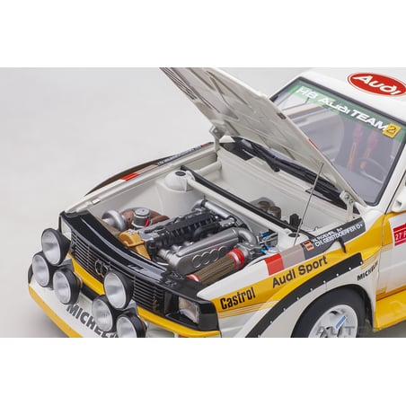 1/18 Audi Sport Quattro S1 Rally San Remo 1985 winner W. Röhrl/C. Geistdörfer No.5