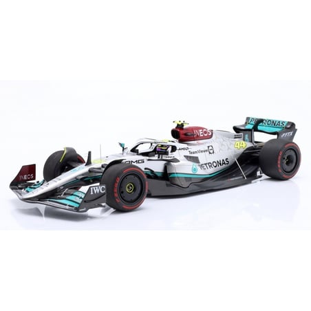 Minichamps 1/18 Mercedes AMG Petronas F1 W13 E Performance Formula One Team No.44 Spain GP 2022 Lewis Hamilton