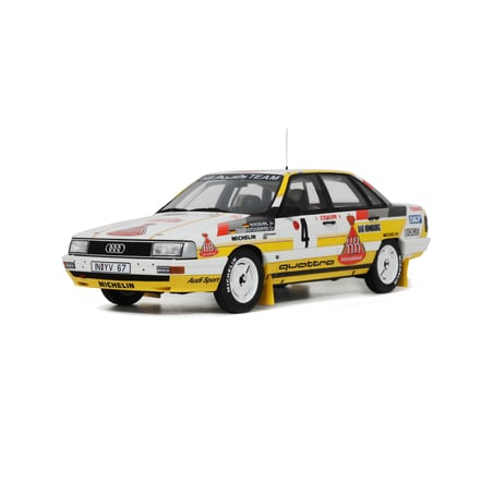 Otto Mobile 1/18 Audi 200 Quattro No.4, 3rd Rallye Monte Carlo Walter Röhrl, Christian Geistdörfer 1987