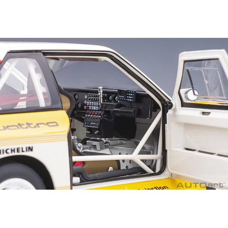 1/18 Audi Sport Quattro S1 Rally San Remo 1985 winner W. Röhrl/C. Geistdörfer No.5