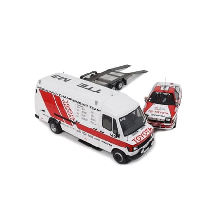 Otto Mobile 1/18 Mercedes Benz T1 &  Toyota Celica ST 165 No.3 Gr.A RAC Safari 1990  Bjorn Waldegaard/Fred Gallagher