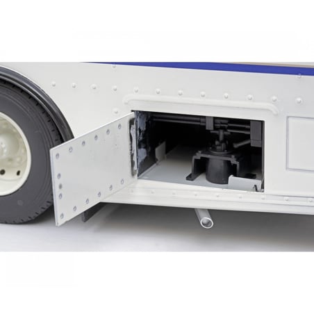 Schuco 1/18 Mercedes Benz  O317 Truck Car Transporter Porsche Rothmans Racing Team 1984