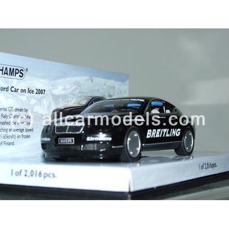 Minichamps 1/43 Bentley Continental GT World Record Car on Ice 2007 Juha Kankkunen