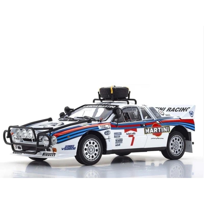 Kyosho 1/18 Lancia Rally 037 Martini No.7 4th Rally Safari 1984 M. Alen/ I.Kivimaki