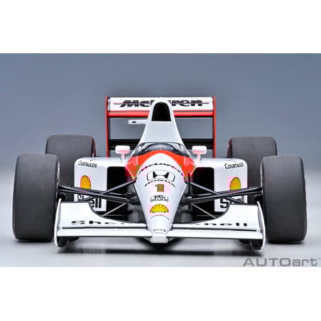 Autoart 1/18  McLaren Honda MP4/6 1991 No.1 World Champion 2nd Japan GP Ayrton Senna (with McLaren logo)