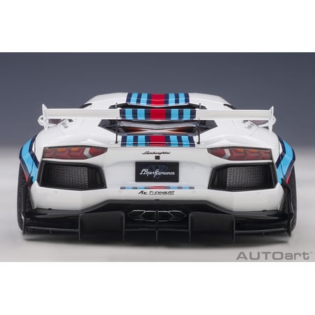 Autoart 1/18 Lamborghini Aventador Liberty Walk LB-Works Limited Edition Martini Livery