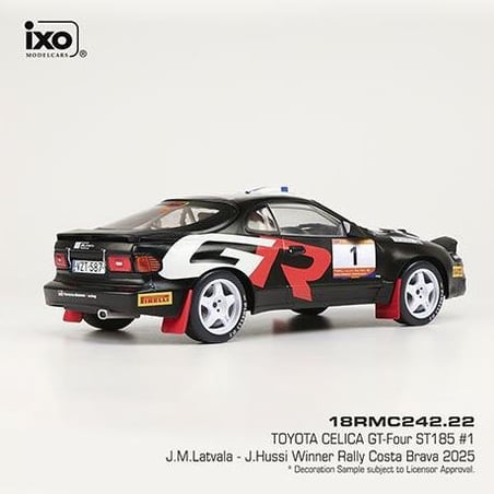 IXO 1/18 Toyota Celica GT4 Turbo ST185 No.1 Winner Rallye Costa Brava 2025  J.M.Latvala/Janni Hussi