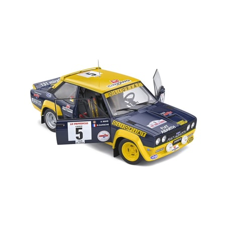 Solido 1/18 Fiat 131 Abarth Tour de Corse 1977 No. 5 B.Darniche/A.Mahe