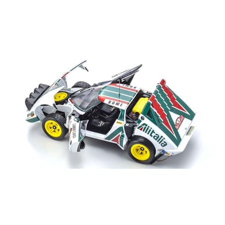 Kyosho 1/18 Lancia Stratos HF Alitalia, No.1, Winner Monte Carlo 1977(Night Version) S.Munari/S.Maiga