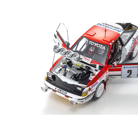 Kyosho 1/18 Toyota Celica GT-Four ST-165 Team Toyota, No.2, Night Race, Winner Monte Carlo, Carlos Sainz/Luis Moya, 1991