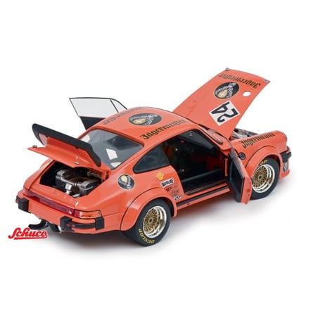 Schuco 1/18 Porsche 934 RSR Jägermeister No.24 10th 1000km Nürburgring 1976