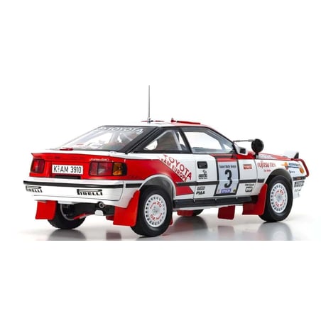 Kyosho 1/18 Toyota Celica GT-Four, Toyota Team, Night Race, No.3, Winner Rally Safari, Waldegard Bjorn /Gallagher Fred 1990