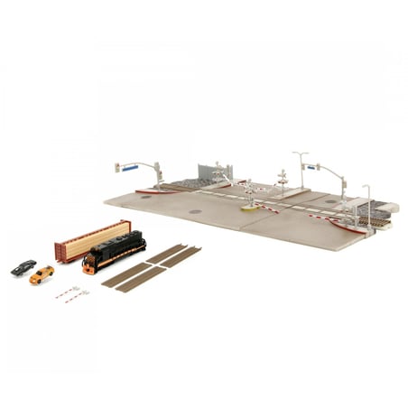 Jada Nano Scene Final Race The Fast & The Furious, Toyota Supra & Dodge Charger R/T Train Diorama set (The last Run) 2001