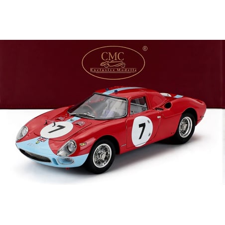 CMC 1/18 Ferrari 250 LM No.7 chassis. No.5895 Winner 12hrs Reims 1964, Graham Hill / Joachim Bonnier