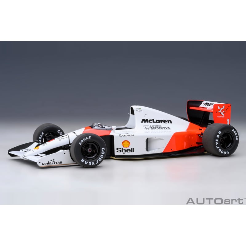 Autoart 1/18  McLaren Honda MP4/6 1991 No.1 World Champion 2nd Japan GP Ayrton Senna (with McLaren logo)
