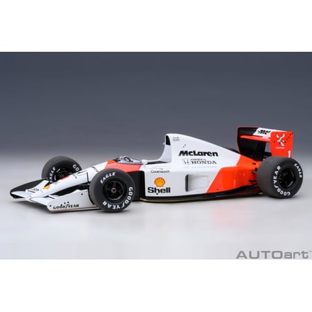 Autoart 1/18  McLaren Honda MP4/6 1991 No.1 World Champion 2nd Japan GP Ayrton Senna (with McLaren logo)