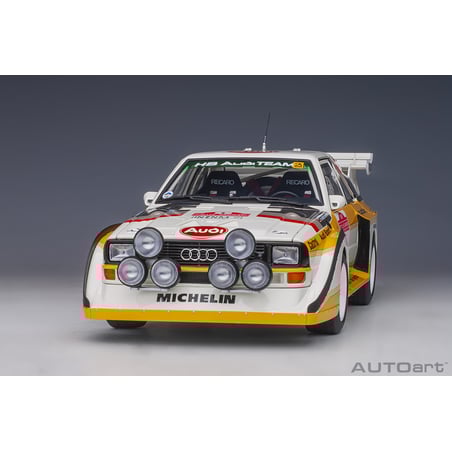 1/18 Audi Sport Quattro S1 Rally San Remo 1985 winner W. Röhrl/C. Geistdörfer No.5