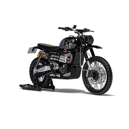 Corgi 1/12 Triumph Scrambler 1200, James Bond 007, No Time to Die, Matera streets chase, 2019
