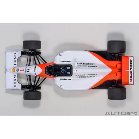 Autoart 1/18  McLaren Honda MP4/6 1991 No.1 World Champion 2nd Japan GP Ayrton Senna (with McLaren logo)