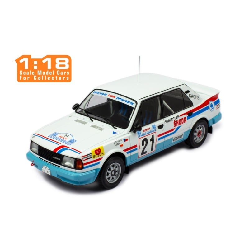 IXO 1/18 Skoda 130LR No.21 Rally Acropolis 1986 Ladislav Krecek/Borivoj Motl