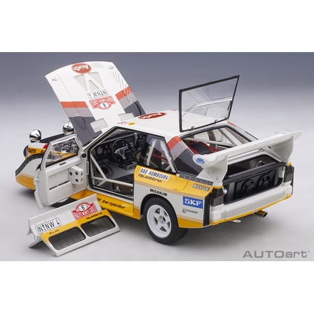 Autoart 1/18 Audi Quattro S1 No.6 Rally Monte Carlo 1986 H.Mikkola/A.Hertz