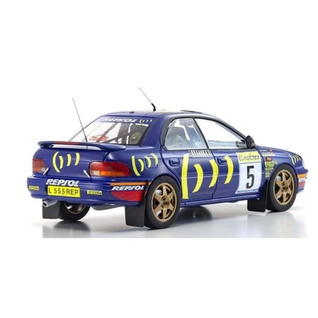 Kyosho 1/18 Subaru Impreza 555, Rallye Monte Carlo, No.5, 1995, Carlos Sainz/Luis Moya