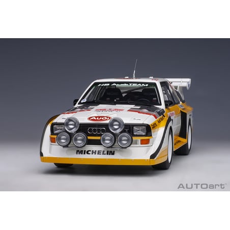Autoart 1/18 Audi Quattro S1 No.6 Rally Monte Carlo 1986 H.Mikkola/A.Hertz