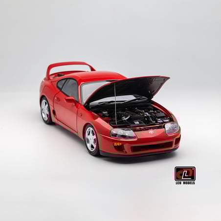 LCD Models 1/18 Toyota Supra MKIV (A80) Coupe 1993 (Car lift and key fob included)